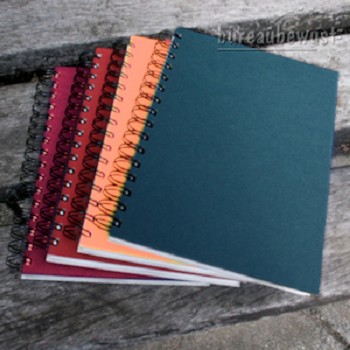 spiraalboek A5 lijn, rood